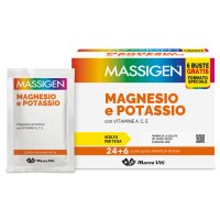 Massigen Magnesio e Potassio 24 + 6 Bustine