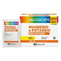 Massigen Magnesio e Potassio Zero Zuccheri 24 + 6 Bustine