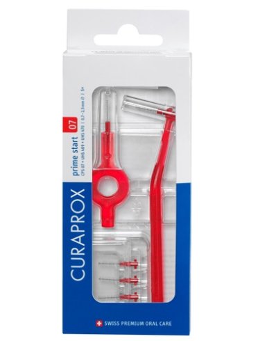 Curaprox cps 07 scovolino prime start 07 red 5 pezzi