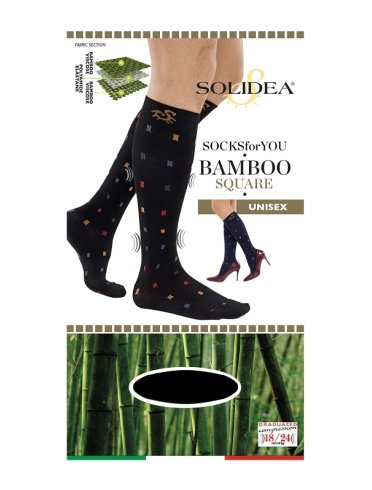 Socks for you bamboo square nero xxl