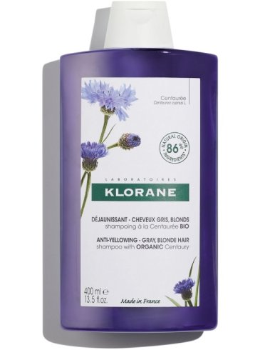 Klorane shampoo alla centaurea capelli bianchi e grigi 200 ml