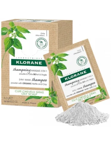 Klorane shampoo maschera lavante polvere ortica 8 bustine 3g Klorane shampoo maschera lavante polvere ortica 8 bustine 3g