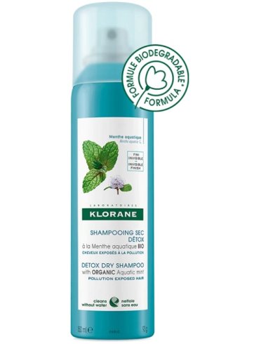 Klorane shampoo secco alla menta acquatica bio 150 ml