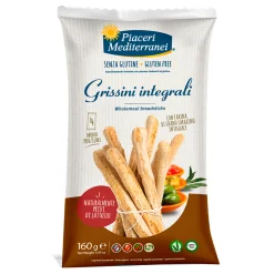 PIACERI MEDITERRANEI GRISSINI INTEGRALI 160 G