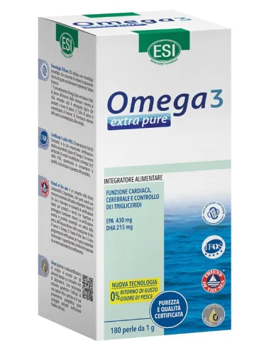 Esi omega 3 extra pure 120 + 60 perle offerta Esi omega 3 extra pure 120 + 60 perle offerta