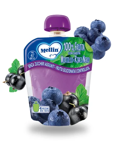 Mellin 100% mirtillo e ribes nero 90 g Mellin 100% mirtillo e ribes nero 90 g