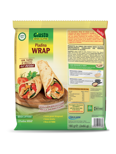 Giusto senza glutine wrap 3x60 g