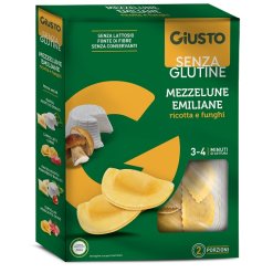 GIUSTO SENZA GLUTINE MEZZELUNE FUNGHI/RICOTTA 250 G