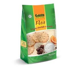 GIUSTO SENZA GLUTINE PETIT YOGURT CIOCCOLATO E ARANCIA DOPPIA TAGLIO PREZZO -20% 2X250 G