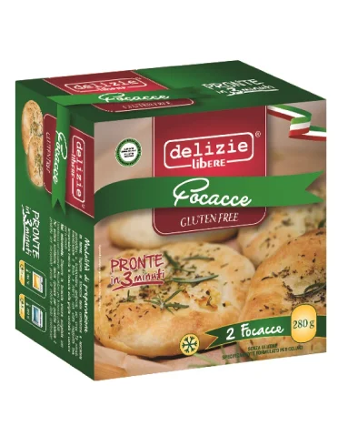 Delizie liberi focacce surgelate senza glutine 2 x 140 g Delizie liberi focacce surgelate senza glutine 2 x 140 g