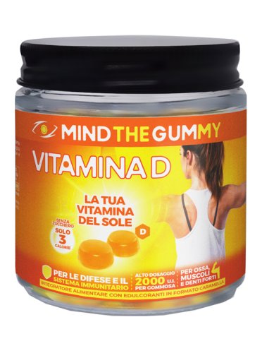 Mind the gummy vitamina d 30 pastiglie gommose gusto limonesenza zucchero