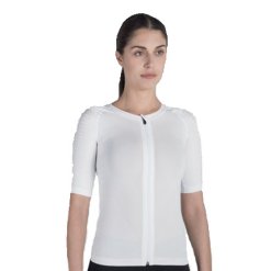 MAGLIA POSTURALE P+PERFECT ZIP UNISEX BIANCA 1