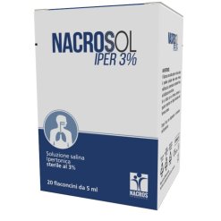 NACROSOL IPER 3% 20 FIALE FISIOLOGICHE 5 ML