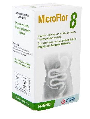 Microflor 8 60 capsule vegetali no frigo