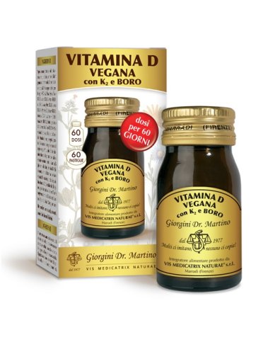 Vitamina d vegana k2+boro60pas