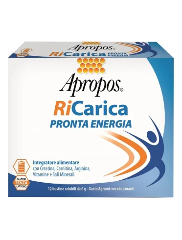 Apropos ricarica pronta energia 12 bustine 6 g Apropos ricarica pronta energia 12 bustine 6 g