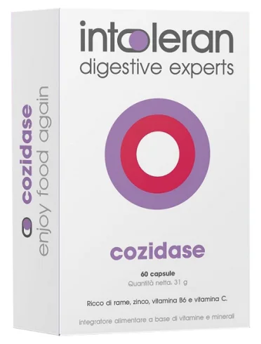 Intoleran cozidase integratore di rame e zinco 60 capsule Intoleran cozidase integratore di rame e zinco 60 capsule