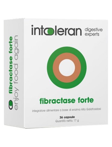 Intoleran fibractase forte integratore digestione carboidrati 36 capsule