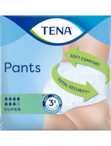 Pannolone pull up tena pants super taglia medium 10 pezzi