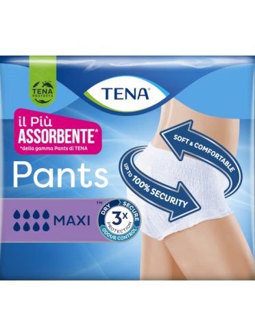 Pannolone pull up tena pants maxi taglia medium 8 pezzi