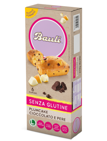 Bauli plumcake cioccolato-pere 6x35 g