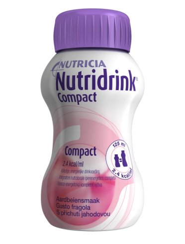 Nutricia nutridrink compact fragola supplemento nutrizionale 4 x 125 ml