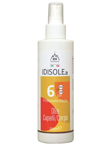 Idisole-it spf6 olio corpo capelli 200 ml Idisole-it spf6 olio corpo capelli 200 ml