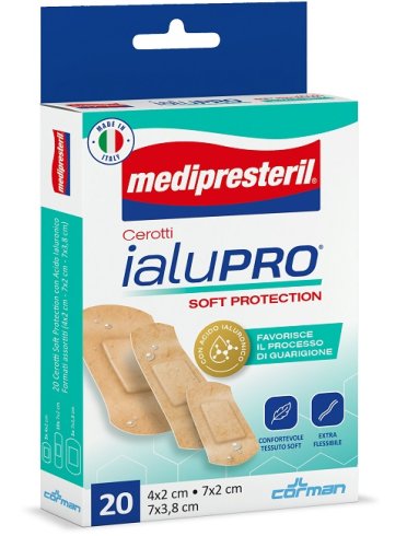 Medipresteril cerotti ialupro soft protection 3 formati assortiti 20 pezzi