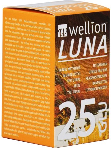 Wellion luna 25 strips strisce per misurazione glicemia