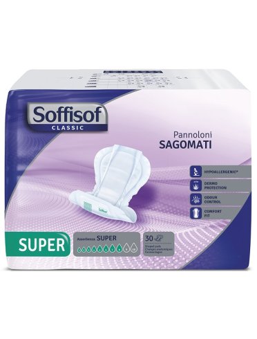 Pannolone soffisof classic sagomato super 30 pezzi