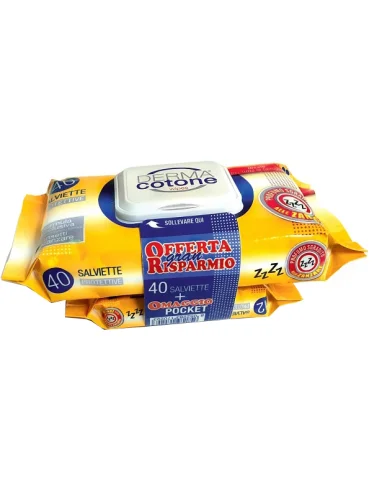 Dermacotone salvietta antizanzare 40 + 12 pezzi
