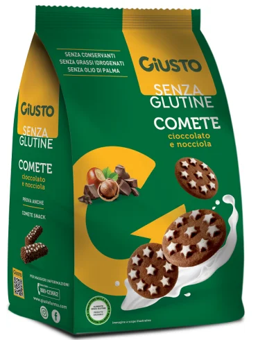 Giusto senza glutine comete biscotti 200 g Giusto senza glutine comete biscotti 200 g