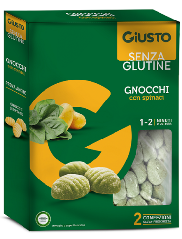 Giusto senza glutine gnocchi spinaci 500 g