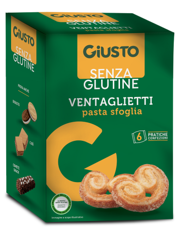 Giusto senza glutine ventaglietti 6x25 g