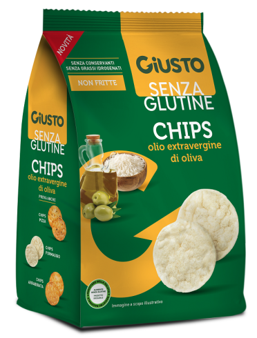 Giusto senza glutine chips olio extravergine di oliva 40 g