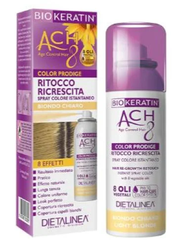 Biokeratin ach8 color prodige ritocco ricrescita biondo chiaro 75 ml dietalinea Biokeratin ach8 color prodige ritocco ricrescita biondo chiaro 75 ml dietalinea