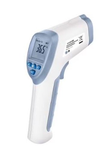Termometro frontale a infrarossi range temperatura corporea32-43 gradi distanza misurazione 1-3 cm