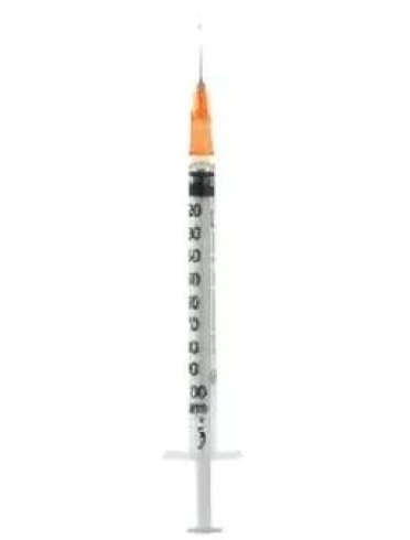 Siringa per insulina extrafine 1ml 100 ui ago removibile 26gauge 0,45x12 mm 1 pezzo