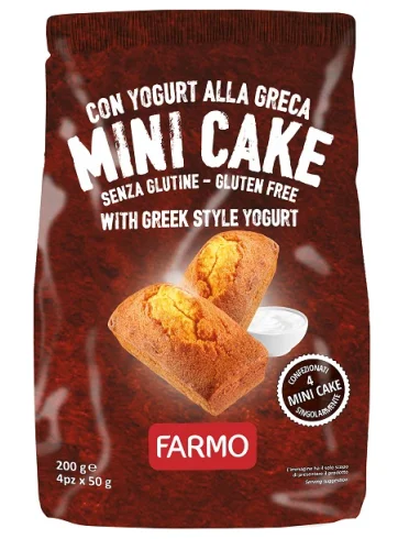 Farmo mini cake yogurt alla greca multipacco 4 pezzi da 50 g Farmo mini cake yogurt alla greca multipacco 4 pezzi da 50 g