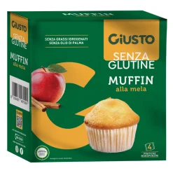 GIUSTO SENZA GLUTINE MUFFIN ALLA MELA 4 PEZZI DA 50 G