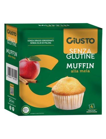 Giusto senza glutine muffin alla mela 4 pezzi da 50 g