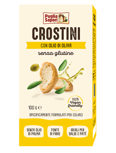 Puglia sapori crostini olio oliva 100 g