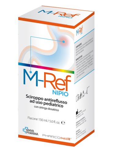 M-ref nipio sciroppo antireflusso ad uso pediatrico 150 ml con siringa dosatrice