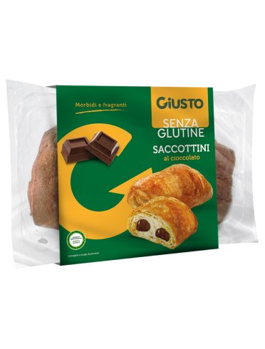 Giusto senza glutine saccottini cioccolato 4 pezzi da 80 g