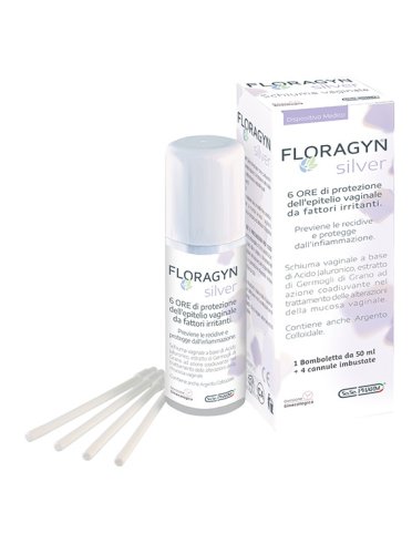 Floragyn silver schiuma vaginale con argento colloidale 50 ml