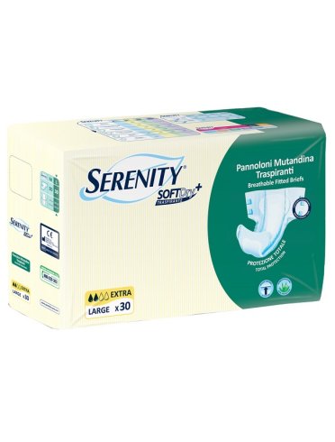 Pannolone mutandina per incontinenza serenity softdry+ extrataglia large 30 pezzi