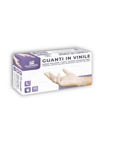 Guanti vinile senza polvere medium 100 pezzi