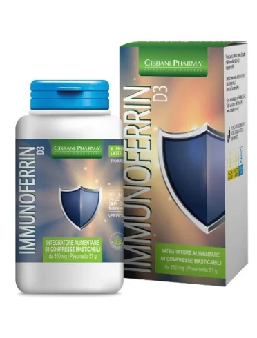Immunoferrin d3 60 compresse orosolubili Immunoferrin d3 60 compresse orosolubili