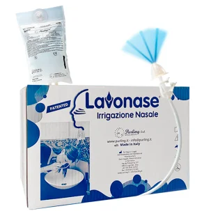Lavonase Irrigazione Nasale 2 Blister + 10 Sacche + 1 Clamp + 1 Ventosa