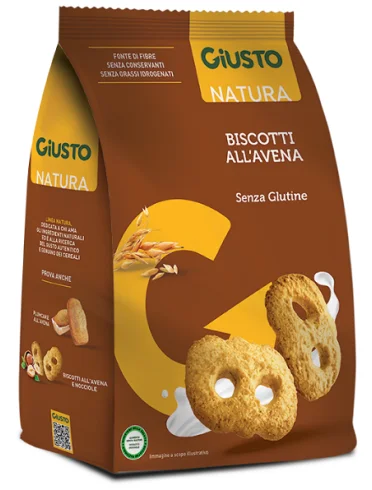 Giusto senza glutine biscotti avena 250 g Giusto senza glutine biscotti avena 250 g